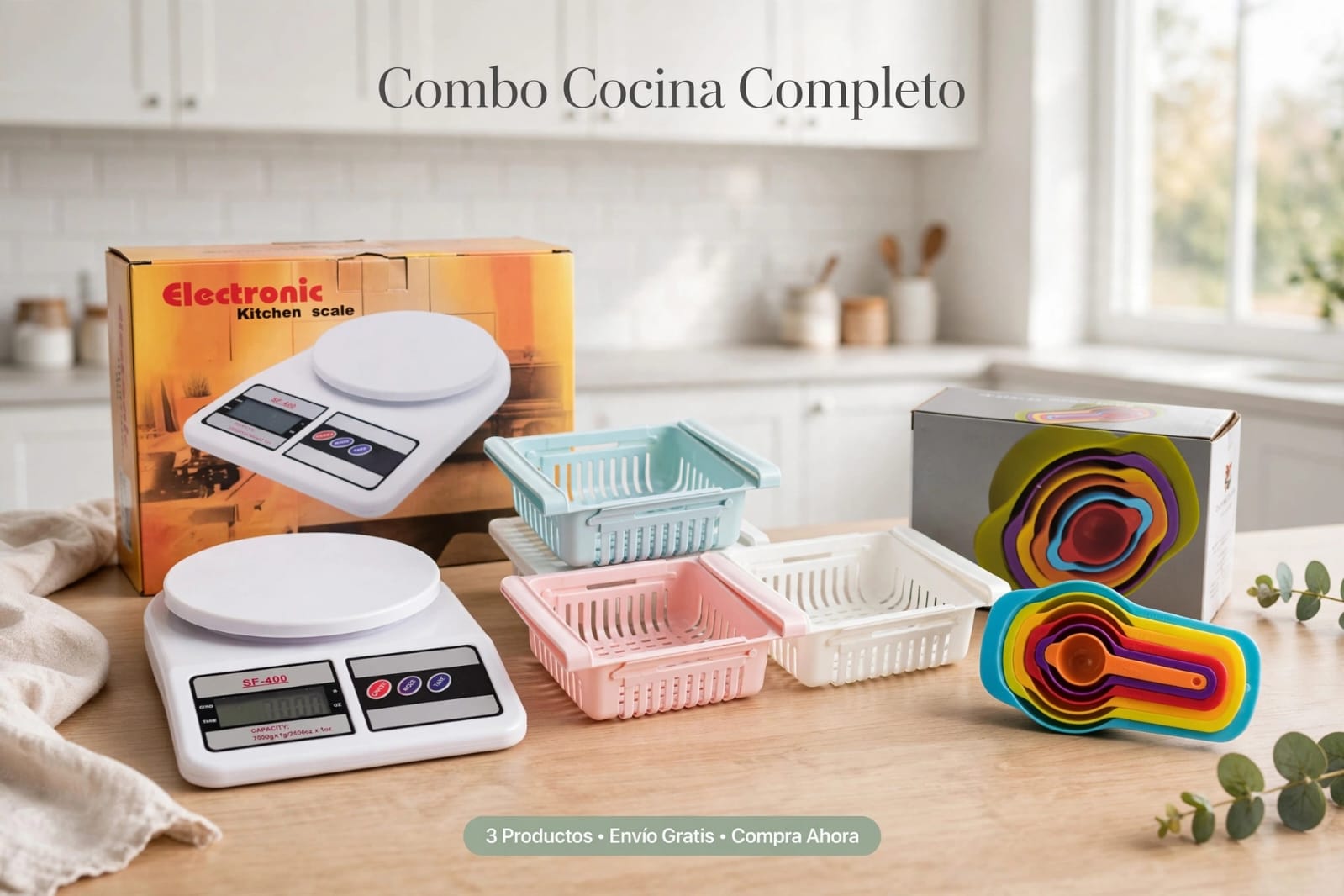 Combo Master Chef Life Solutions: Todo para organizar y medir con exactitud